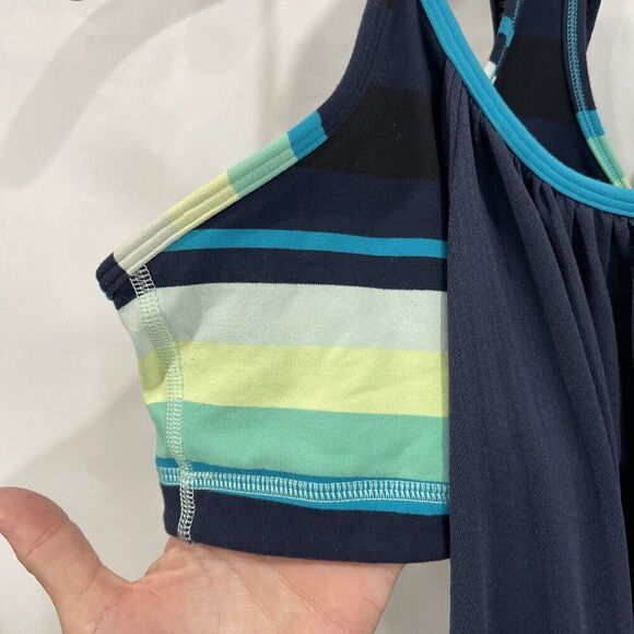 Lululemon Tank Blousy Size M 8 Navy Blue Built in Bra Tennis Pickleball Comfort - Picture 6 of 13